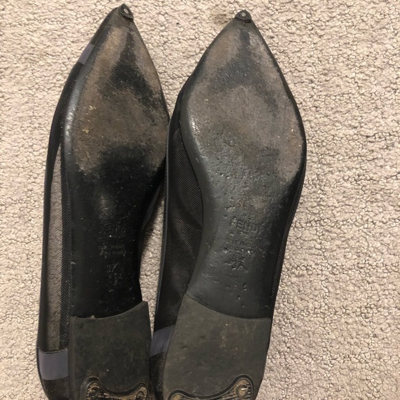 Fendi authentic pointed mesh flats - Picture 3 of 9